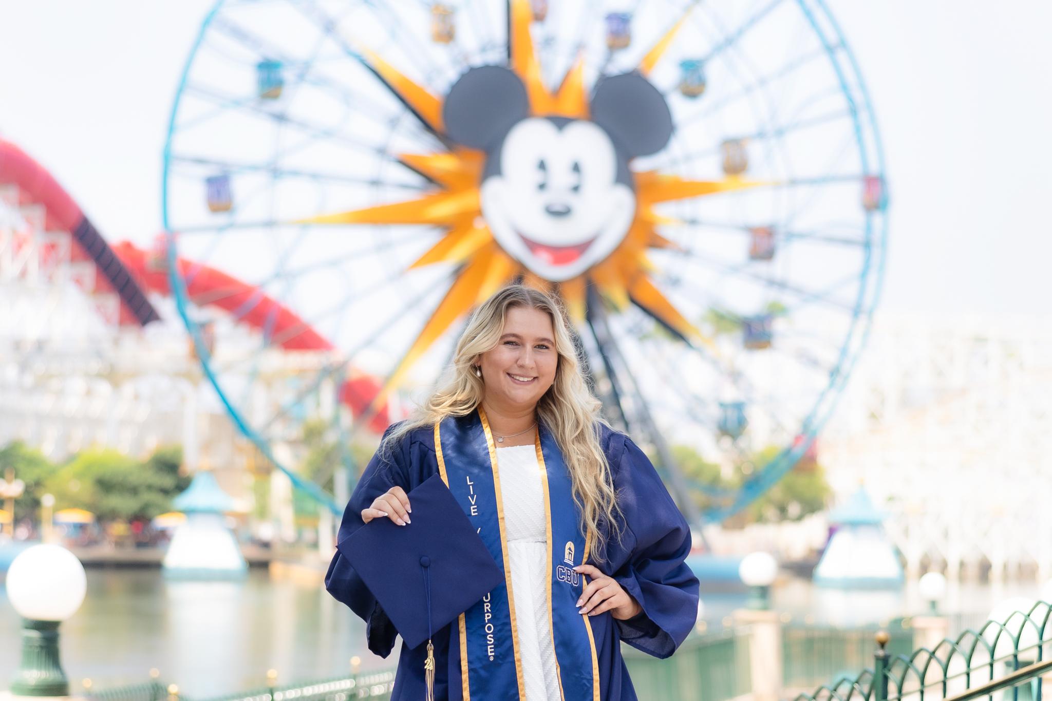 Capturing Magic: Catherine's Disneyland Graduation Session Kim Arcos ...